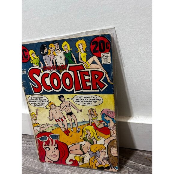 SWING with SCOOTER #36 DC Comic Book Paperback Nov 1972 - Picture 5 of 6